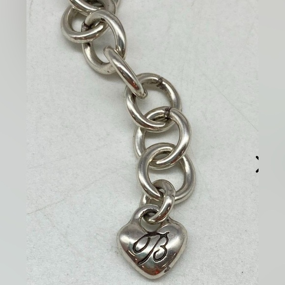 Brighton ❤️ Silver Plated Celtic Heart Knot Necklace With Brighton Bag - Retired - Picture 5 of 7